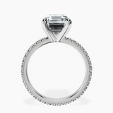 Platinum Claire Full Eternity Lab Diamond Ring side right image one