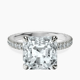 Platinum Claire Full Eternity Lab Diamond Ring front image