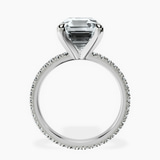 Platinum Claire Full Eternity Lab Diamond Ring side right image one