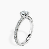 Platinum Claire Full Eternity Lab Diamond Ring standing product image one