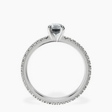 Platinum Claire Full Eternity Lab Diamond Ring side right image one