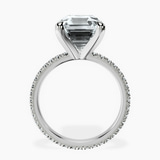 Platinum Claire Full Eternity Lab Diamond Ring side right image one