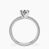 Platinum Claire Full Eternity Lab Diamond Ring side right image one