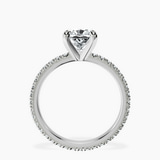 Platinum Claire Full Eternity Lab Diamond Ring side right image one