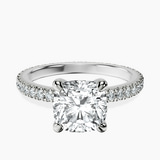 Platinum Claire Full Eternity Lab Diamond Ring front image