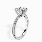 Platinum Claire Full Eternity Lab Diamond Ring standing product image one