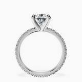 Platinum Claire Full Eternity Lab Diamond Ring side right image one