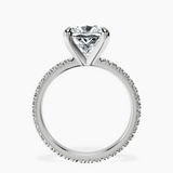Platinum Claire Full Eternity Lab Diamond Ring side right image one