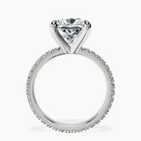 Platinum Claire Full Eternity Lab Diamond Ring side right image one