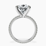 Platinum Claire Full Eternity Lab Diamond Ring side right image one