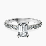 Platinum Claire Full Eternity Lab Diamond Ring front image