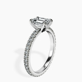 Platinum Claire Full Eternity Lab Diamond Ring standing product image one