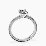Platinum Claire Full Eternity Lab Diamond Ring side right image one