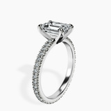 Platinum Claire Full Eternity Lab Diamond Ring standing product image one