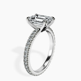 Platinum Claire Full Eternity Lab Diamond Ring standing product image one