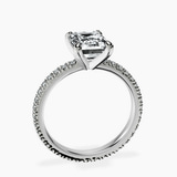 Platinum Claire Full Eternity Lab Diamond Ring side right image one