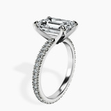 Platinum Claire Full Eternity Lab Diamond Ring standing product image one