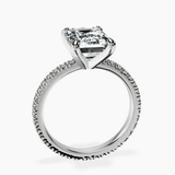 Platinum Claire Full Eternity Lab Diamond Ring side right image one