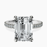 Platinum Claire Full Eternity Lab Diamond Ring front image