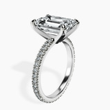 Platinum Claire Full Eternity Lab Diamond Ring standing product image one