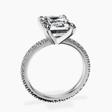 Platinum Claire Full Eternity Lab Diamond Ring side right image one