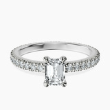 Platinum Claire Full Eternity Lab Diamond Ring front image