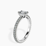 Platinum Claire Full Eternity Lab Diamond Ring standing product image one