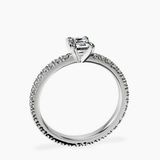 Platinum Claire Full Eternity Lab Diamond Ring side right image one