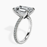Platinum Claire Full Eternity Lab Diamond Ring standing product image one