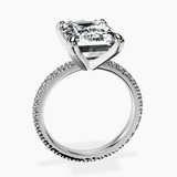 10kt White Gold Claire Full Eternity Lab Diamond Ring side right image one