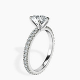 Platinum Claire Full Eternity Lab Diamond Ring standing product image one