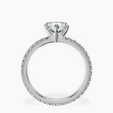 Platinum Claire Full Eternity Lab Diamond Ring side right image one