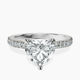Platinum Claire Full Eternity Lab Diamond Ring front image