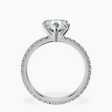 Platinum Claire Full Eternity Lab Diamond Ring side right image one
