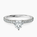 Platinum Claire Full Eternity Lab Diamond Ring front image