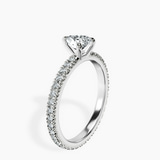 Platinum Claire Full Eternity Lab Diamond Ring standing product image one