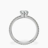 Platinum Claire Full Eternity Lab Diamond Ring side right image one