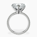Platinum Claire Full Eternity Lab Diamond Ring side right image one