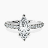 Platinum Claire Full Eternity Lab Diamond Ring front image