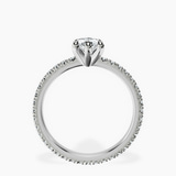 Platinum Claire Full Eternity Lab Diamond Ring side right image one