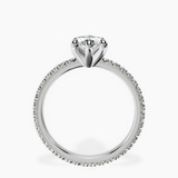 Platinum Claire Full Eternity Lab Diamond Ring side right image one