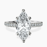 Platinum Claire Full Eternity Lab Diamond Ring front image
