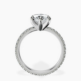 Platinum Claire Full Eternity Lab Diamond Ring side right image one