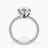 Platinum Claire Full Eternity Lab Diamond Ring side right image one
