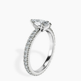 14kt White Gold Claire Full Eternity Lab Diamond Ring standing product image one