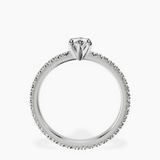14kt White Gold Claire Full Eternity Lab Diamond Ring side right image one
