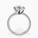 10kt White Gold Claire Full Eternity Lab Diamond Ring side right image one