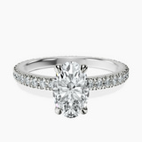 Platinum Claire Full Eternity Lab Diamond Ring front image