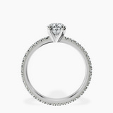 Platinum Claire Full Eternity Lab Diamond Ring side right image one