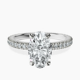 Platinum Claire Full Eternity Lab Diamond Ring front image